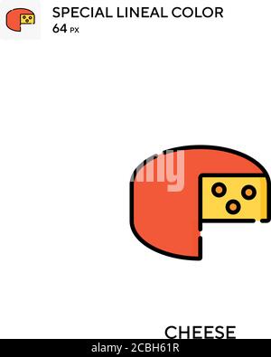 Symbole de vecteur de couleur spécial fromagère. Des icônes de fromage pour votre projet d'entreprise Illustration de Vecteur