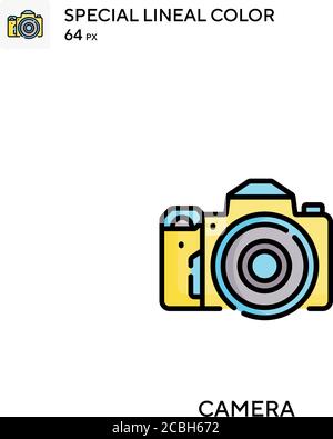 Icône de vecteur de couleur spécial de l'appareil photo. Icônes de caméra pour votre projet d'entreprise Illustration de Vecteur