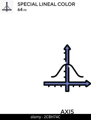 Icône de vecteur de couleur de ligne spécial de l'axe. Icônes d'axe pour votre projet d'entreprise Illustration de Vecteur