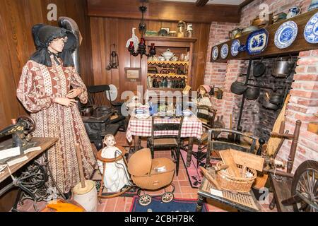 Dioramas à Calcasieu Museum dépeignent la vie durant la fin du xixe et au début du xxe siècle dans la région de Lake Charles, en Louisiane. Banque D'Images