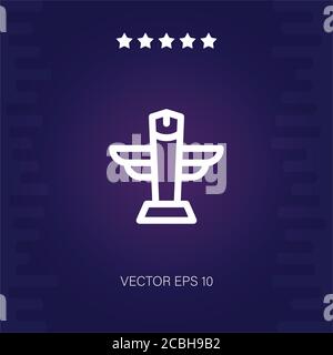 icône vecteur totem illustration moderne Illustration de Vecteur