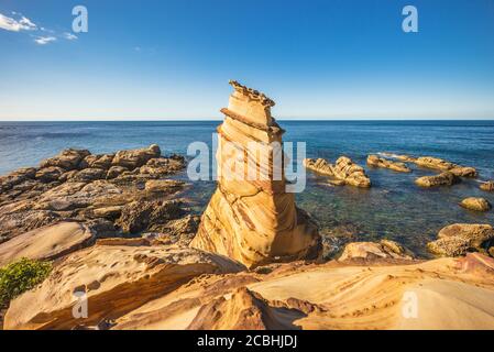 Paysage de Nanya singulier Rocks dans la nouvelle ville de taipei, taiwan Banque D'Images