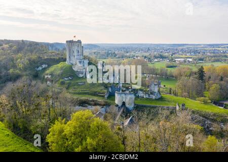 France, Loir et cher, Vallée de la Loire, Lavardin, étiqueté les plus Beaux villages de France (les plus beaux villages de France), ruines du Château Banque D'Images