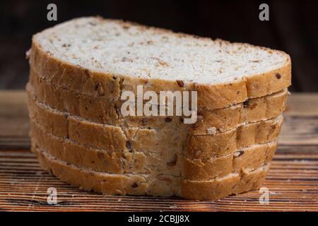 Pain de grain pour des sandwichs sains manger sainement, gros plan Banque D'Images