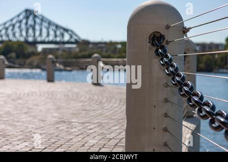 Promenade près du front de mer, Brisbane Banque D'Images