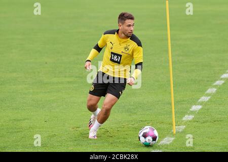 Bad Ragaz, Suisse. 14 août 2020. Raphael Guerreiro beim formation der ersten Mannschaft von Borussia Dortmund à Bad Ragaz. Die Borussen verbringen Banque D'Images