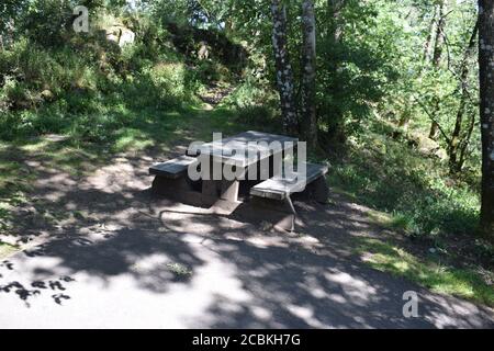 Sentier de randonnée autour du Hohe Acht Banque D'Images