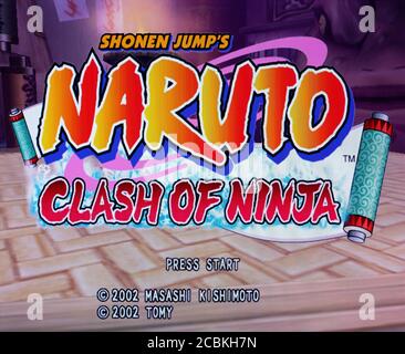 Naruto Clash of Ninja - Nintendo Gamecube Videogame - Editorial à utiliser uniquement Banque D'Images