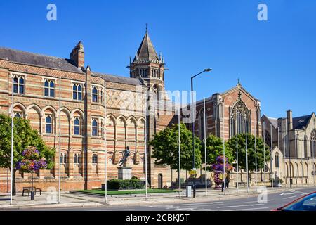 Extérieur de l'école de rugby à Warwickshire Banque D'Images