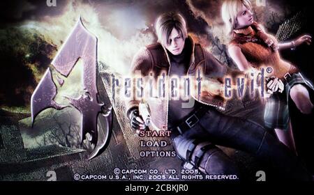 Resident Evil 4 - Nintendo Gamecube Videogame - usage éditorial uniquement Banque D'Images