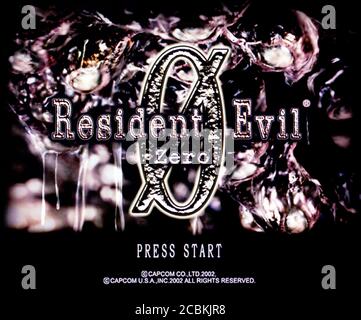 Resident Evil Zero 0 - Nintendo Gamecube Videogame - Editorial à utiliser uniquement Banque D'Images