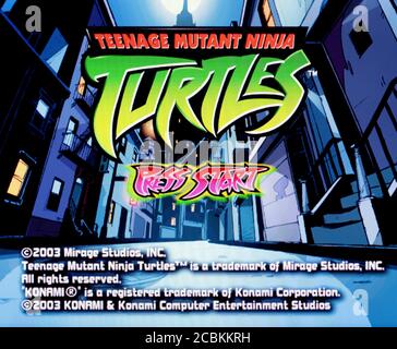 Tortues Ninja - Nintendo Gamecube Videogame - Editorial à utiliser uniquement Banque D'Images