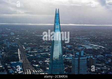 Le Shard donne sur Londres Banque D'Images