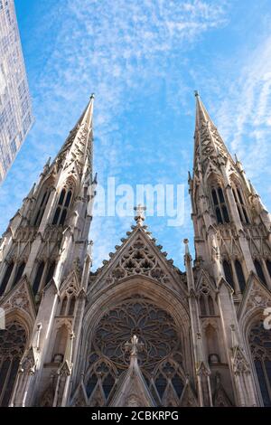 Cathédrale Saint Patrick, Manhattan, New York, États-Unis Banque D'Images