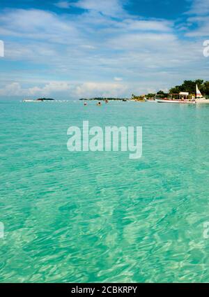 Seven Mile Beach, Negril, Jamaïque Banque D'Images