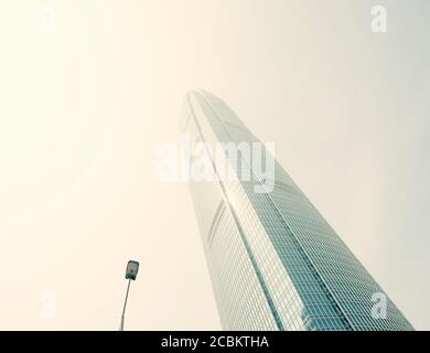 Smog à Hong Kong, en Chine Banque D'Images