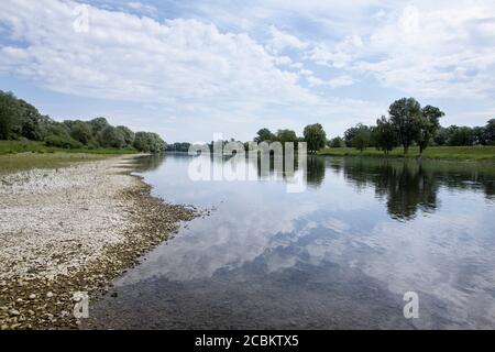 Danube Meadows près de Neustadt, Bavière, Allemagne Banque D'Images