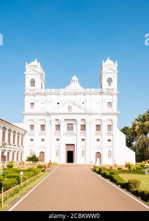 Le couvent de St Cajetan et l'église de la Divine Providence, Old Goa, Goa, Inde Banque D'Images