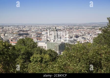 Vue aérienne de la ville, Budapest, Hongrie Banque D'Images