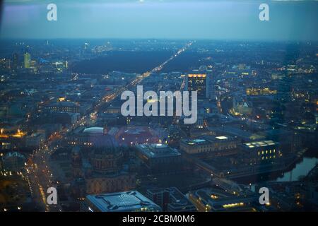 Vue aérienne de Berlin, Allemagne Banque D'Images