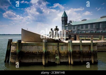 American Merchant Mariners Memorial, Battery Park, New York City, New York, États-Unis Banque D'Images