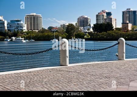 Promenade près du front de mer, Brisbane Banque D'Images