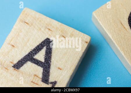 Vue de dessus macro en bois Banque D'Images