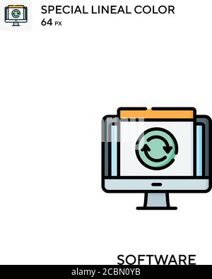 Logiciel icône spéciale de vecteur de couleur de ligne. Icônes de logiciel pour votre projet d'entreprise Illustration de Vecteur