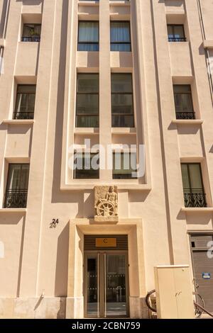 L'ancien siège de la SNCM est situé à la Joliette Marseille France Banque D'Images