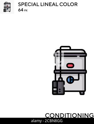 Icône de vecteur de couleur spécial de ligne de conditionnement. Icônes de conditionnement pour votre projet d'entreprise Illustration de Vecteur