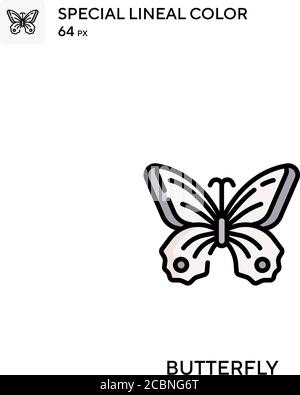 Papillon icône spéciale de vecteur de couleur de ligne. Icônes papillon pour votre projet d'entreprise Illustration de Vecteur