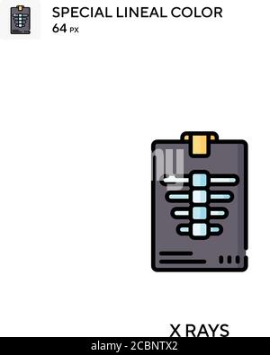 Rayons X icône spéciale de vecteur de couleur linéaire. Icônes de rayons X pour votre projet d'entreprise Illustration de Vecteur
