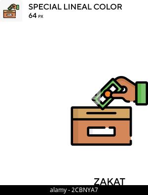 Icône de vecteur de couleur zakat spécial. Icônes zakat pour votre projet d'entreprise Illustration de Vecteur