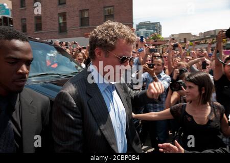 Will Ferrell visite le marché de Pike place promotion de la campagne milieu de journée - Seattle, États-Unis - 19 juillet 2012 Banque D'Images