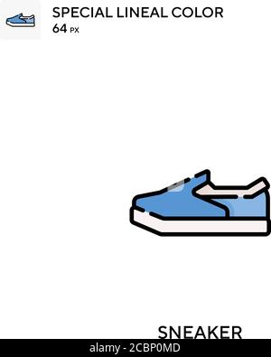 Sneaker spécial lineal couleur vector icône. Des icônes de basket pour votre projet d'entreprise Illustration de Vecteur