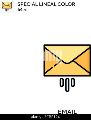 Envoyer par e-mail une icône de vecteur de couleur de ligne spéciale. Icônes d'e-mail pour votre projet d'entreprise Illustration de Vecteur