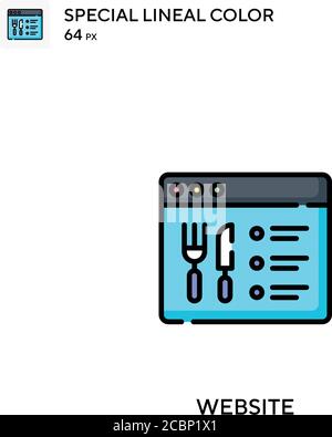 Site Web icône spéciale de vecteur de couleur de ligne. Icônes de site Web pour votre projet d'entreprise Illustration de Vecteur