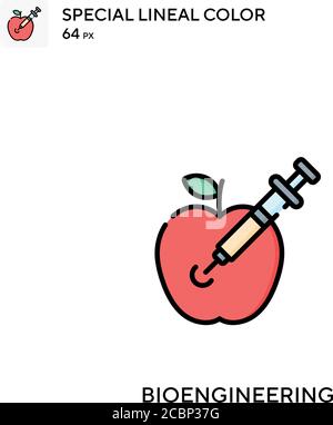 Bio-ingénierie icône spéciale de vecteur de couleur linéaire. Icônes de bioingénierie pour votre projet d'entreprise Illustration de Vecteur