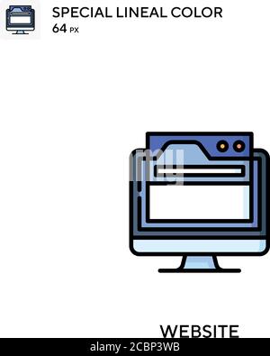 Site Web icône spéciale de vecteur de couleur de ligne. Icônes de site Web pour votre projet d'entreprise Illustration de Vecteur
