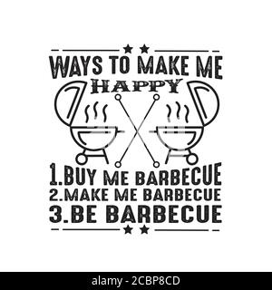 La nourriture est bonne pour cricut. Des façons de me faire plaisir barbecue Illustration de Vecteur