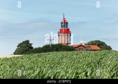 Phare Bastorf, phare Buk, Bastorf près de Kuehlungsborn, Mer Baltique, Mecklembourg-Poméranie occidentale, Deutschlabnd Banque D'Images