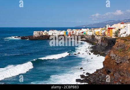 À Punta Brava Puerto de la Cruz, Tenerife, Canaries, Espagne Banque D'Images