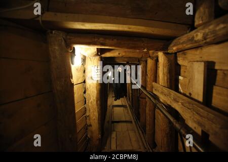 Le tunnel de Sarajevo était un tunnel construit entre mars et Juin 1993 pendant le siège de Sarajevo au milieu De la guerre de Bosnie Banque D'Images