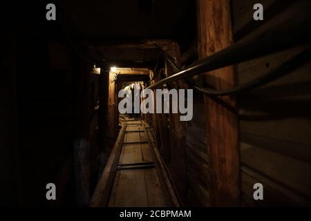 Le tunnel de Sarajevo était un tunnel construit entre mars et Juin 1993 pendant le siège de Sarajevo au milieu De la guerre de Bosnie Banque D'Images