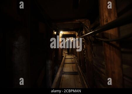 Le tunnel de Sarajevo était un tunnel construit entre mars et Juin 1993 pendant le siège de Sarajevo au milieu De la guerre de Bosnie Banque D'Images