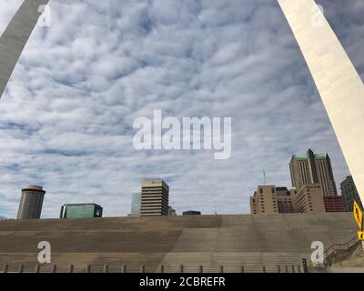 Arche Gateaway au centre-ville de Saint Louis. Missouri / États-Unis Banque D'Images