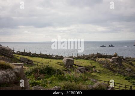 Vue depuis le Land's End Banque D'Images