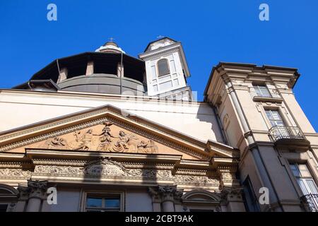 Église de la Sainte Trinité à Turin . Chiesa della Santissima Trinita Banque D'Images