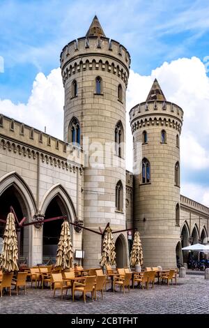 La porte Nauener Tor (porte Nauen) de Potsdam, en Allemagne, est l'une des trois portes conservées Banque D'Images