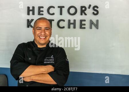 Hector's Kitchen à Punta Mita est dirigé par le chef Hector Leyva Banque D'Images